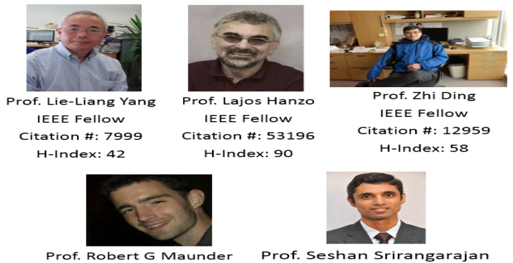 Fig. 1. Top Scholar of Soton, IITD and UCD for 6G International Collaboration